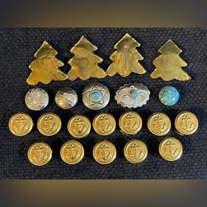 21 Metal Button Covers